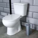 Szczotka do czyszczenia toalety WC ubikacji ze stojakiem szara 37cm BATHROOM SOLUTIONS 569637-S
