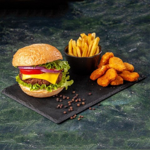 Taca do serwowania kamienna łupek prostokątna 30x20cm VILDE 139611