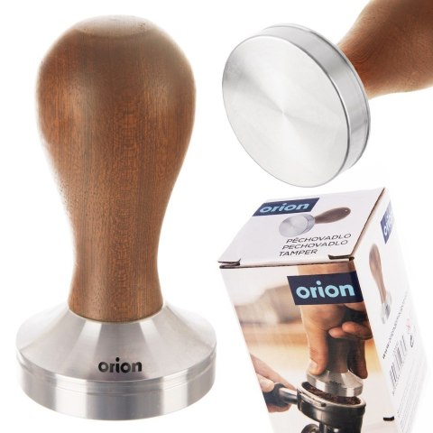Tamper do kawy espresso stalowy drewniany ubijak ORION 120554