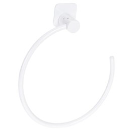 Uchwyt wieszak na ręcznik ręczniki ścierki stalowy biały okrągły 18cm BATHROOM SOLUTIONS 530831