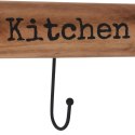 Wieszak kuchenny drewniany organizer na przybory kuchenne ścierki ręczniki HOME STYLING COLLECTION 532006