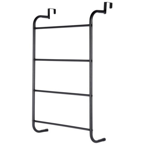 Wieszak na ręczniki łazienkowe uchwyt do wieszania metalowy czarny BATHROOM SOLUTIONS 530844