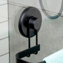 Wieszak na ręczniki łazienkowe uchwyt do wieszania metalowy czarny na przyssawki 60x8.5x11cm BATHROOM SOLUTIONS 567014