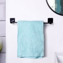 Wieszak na ręczniki łazienkowe uchwyt do wieszania stalowy czarny 42cm BATHROOM SOLUTIONS 569655