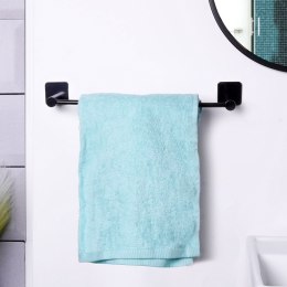 Wieszak na ręczniki łazienkowe uchwyt do wieszania stalowy czarny 42cm BATHROOM SOLUTIONS 569655