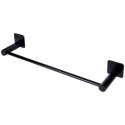 Wieszak na ręczniki łazienkowe uchwyt do wieszania stalowy czarny 42cm BATHROOM SOLUTIONS 569655