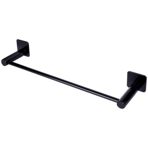 Wieszak na ręczniki łazienkowe uchwyt do wieszania stalowy czarny 42cm BATHROOM SOLUTIONS 569655