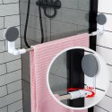 Wieszak na ręczniki łazienkowe uchwyt do wieszania stalowy na przyssawki BATHROOM SOLUTIONS 567044