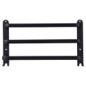 Wieszak ścienny na ręczniki uchwyt do wieszania METALOWY czarny 40cm VILDE 569705