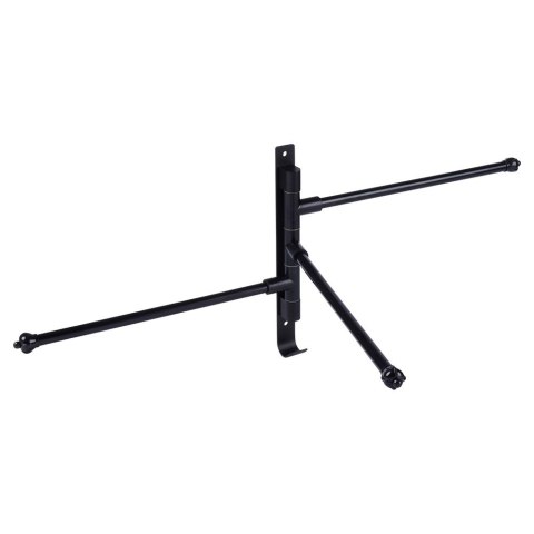 Wieszak ścienny na ręczniki uchwyt do wieszania METALOWY czarny obrotowy 30cm VILDE 569708