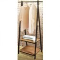 Wieszak stojący na ubrania kurtki stojak uchwyt drewniany 151cm VILDE 530833