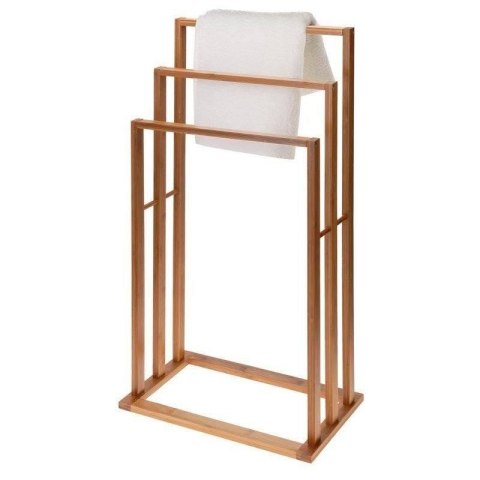 Wieszak stojak na ręczniki łazienkowe stojący uchwyt bambusowy BATHROOM SOLUTIONS 530847