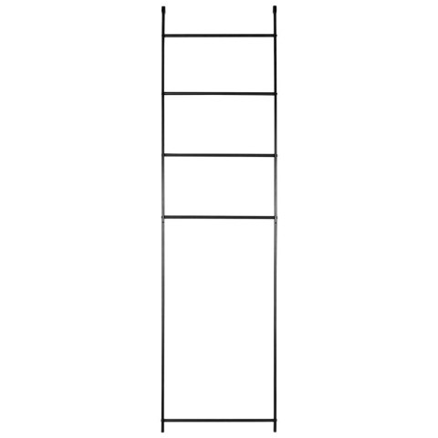 Wieszak stojak na ręczniki łazienkowe stojący uchwyt metalowy czarny 150cm BATHROOM SOLUTIONS 569595