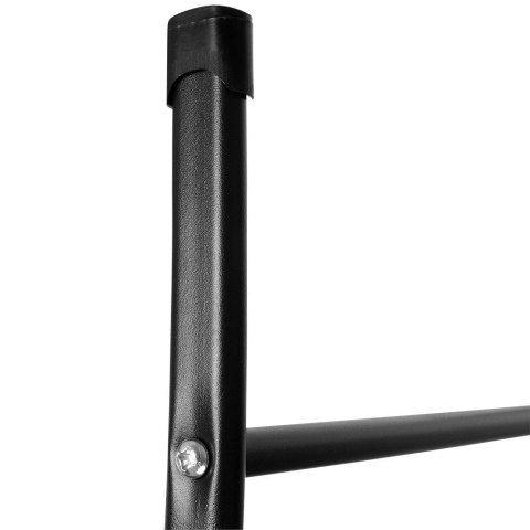 Wieszak stojak na ręczniki łazienkowe stojący uchwyt metalowy czarny 150cm BATHROOM SOLUTIONS 569595