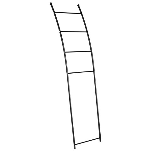 Wieszak stojak na ręczniki łazienkowe stojący uchwyt metalowy czarny 150cm BATHROOM SOLUTIONS 569595