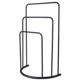 Wieszak stojak na ręczniki łazienkowe stojący uchwyt metalowy czarny BATHROOM SOLUTIONS 530849