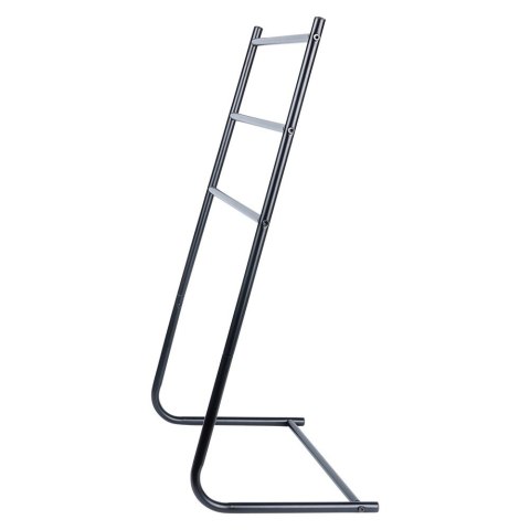 Wieszak stojak na ręczniki łazienkowe stojący uchwyt metalowy czarny VILDE 568021