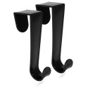 Wieszak uchwyt na drzwi czarny wieszaki 2 sztuki STORAGE SOLUTIONS 569465-C