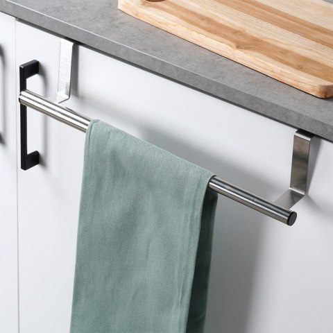 Wieszak uchwyt na drzwi stalowy srebrny regulowany 25-40cm STORAGE SOLUTIONS 567012
