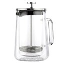Zaparzacz do herbaty kawy tłokowy szklany termiczny z podwójną ścianką ACER 600 ml NAVA 10-225-024