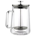 Zaparzacz do herbaty kawy tłokowy szklany termiczny z podwójną ścianką ACER 600 ml NAVA 10-225-024