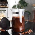 Zaparzacz szklany do herbaty kawy FRENCH PRESS tłokowy 1L EXCELLENT HOUSEWARE 259188