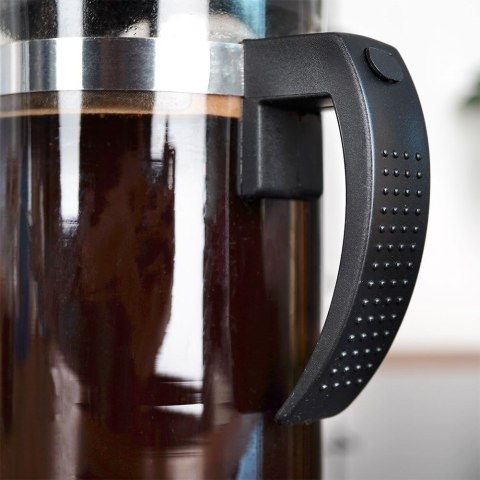 Zaparzacz szklany do herbaty kawy FRENCH PRESS tłokowy 1L EXCELLENT HOUSEWARE 259188