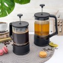 Zaparzacz szklany do herbaty kawy FRENCH PRESS tłokowy BLACK 400 ml ORION 156026