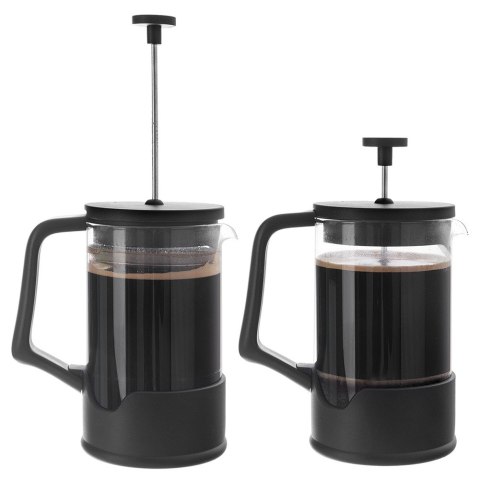 Zaparzacz szklany do herbaty kawy FRENCH PRESS tłokowy BLACK 400 ml ORION 156026