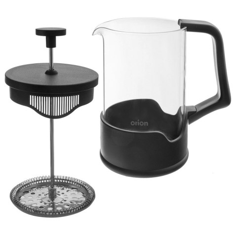 Zaparzacz szklany do herbaty kawy FRENCH PRESS tłokowy BLACK 400 ml ORION 156026