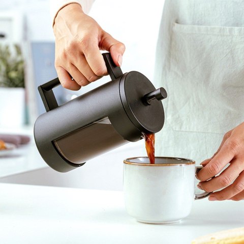 Zaparzacz szklany do herbaty kawy FRENCH PRESS tłokowy MISTY 350 ml NAVA 10-225-012