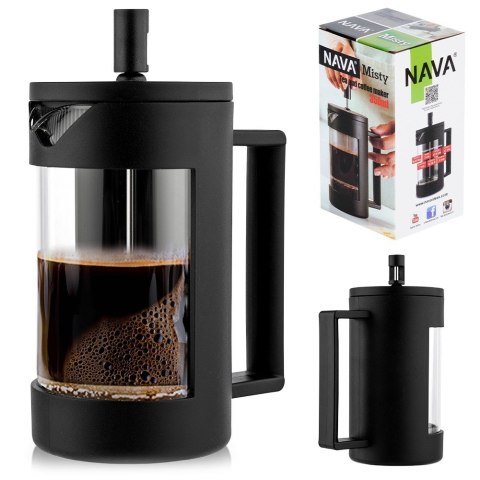 Zaparzacz szklany do herbaty kawy FRENCH PRESS tłokowy MISTY 350 ml NAVA 10-225-012