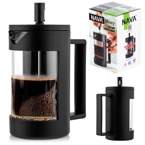 Zaparzacz szklany do herbaty kawy FRENCH PRESS tłokowy MISTY 800 ml NAVA 10-225-014