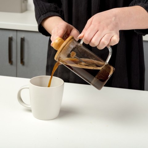 Zaparzacz szklany do herbaty kawy FRENCH PRESS tłokowy TERRESTRIAL 350 ml NAVA 10-225-010