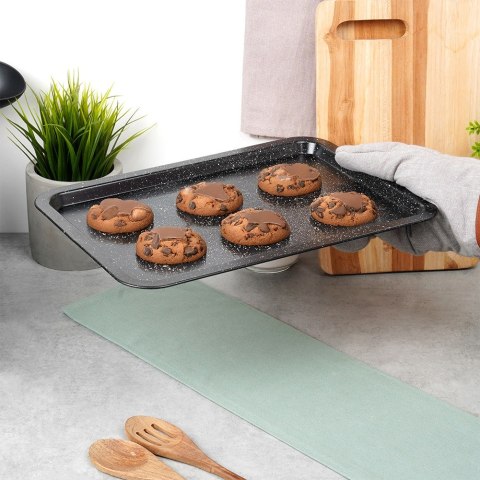 Blacha forma do pieczenia mięsa ciasta granitowa 38x26.5x1.5cm VILDE 279027