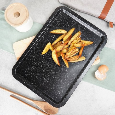 Blacha forma do pieczenia mięsa ciasta granitowa 38x26.5x1.5cm VILDE 279027