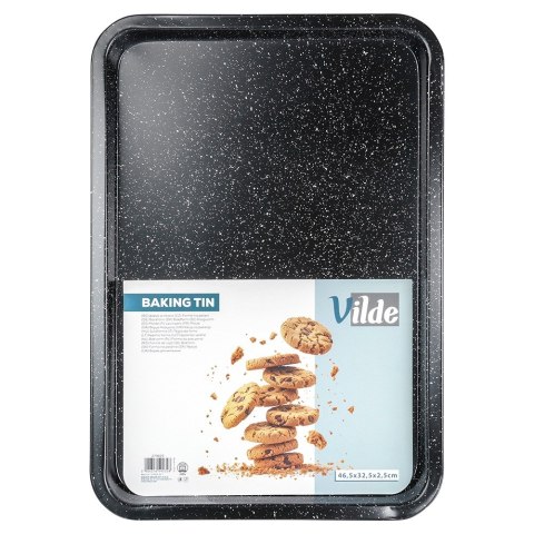Blacha forma do pieczenia mięsa ciasta granitowa 46.5x32.5x2.5cm VILDE 279029