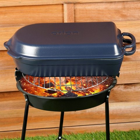 Brytfanna gęsiarka do piekarnika żeliwna emaliowana 2w1 LITINA 4 / 2L ORION 127038