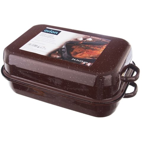 Brytfanna gęsiarka z pokrywką do piekarnika emaliowana prostokątna 2.9L ORION 127021