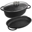 Brytfanna gęsiarka z pokrywką do piekarnika granitowa 3w1 GRANDE 10L 43x28cm ORION 127027