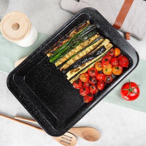 Brytfanna granitowa brytfanka do piekarnika 37.5x25.5x5cm VILDE 279025