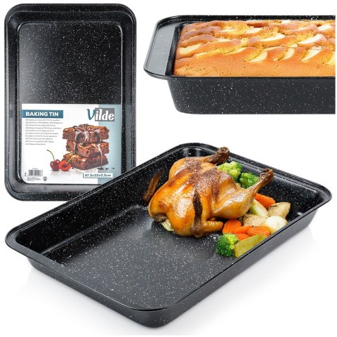 Brytfanna granitowa brytfanka do piekarnika 47.5x32x5.5cm VILDE 279026