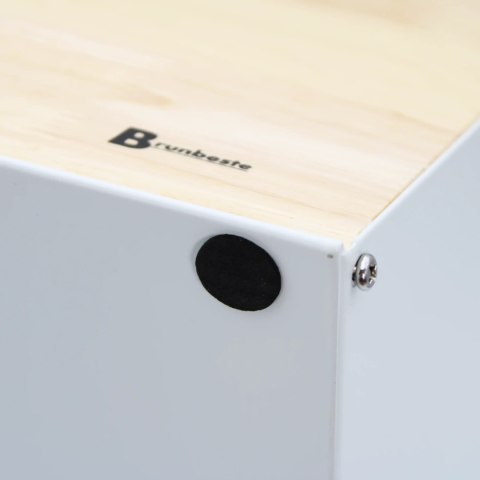 Chlebak dwustronny bambusowy stal pojemnik na chleb skośny biały BRUNBESTE BB-4259