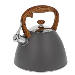Czajnik stalowy z gwizdkiem gaz indukcja DUŻY 3L szary matowy BRUNBESTE BB-2363