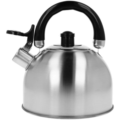 Czajnik stalowy z gwizdkiem na gaz indukcję 2L srebrny satynowy BRUNBESTE BB-2401-S