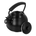 Czajnik stalowy z gwizdkiem tradycyjny indukcja 2.2L czarny matowy BRUNBESTE BB-2462