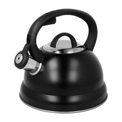 Czajnik stalowy z gwizdkiem tradycyjny indukcja 2.5L czarny BRUNBESTE BB-2406