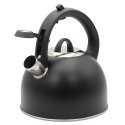 Czajnik stalowy z gwizdkiem tradycyjny na gaz indukcja 2.5L czarny BRUNBESTE BB-2410