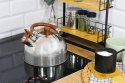 Czajnik stalowy z gwizdkiem tradycyjny na gaz indukcję 2.5L srebrny BRUNBESTE BB-2268