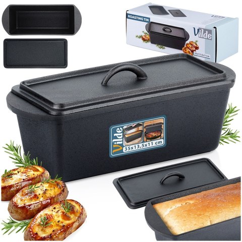 Forma do pieczenia chleba z pokrywką żeliwna CAST LINE 35cm 3L VILDE 279009